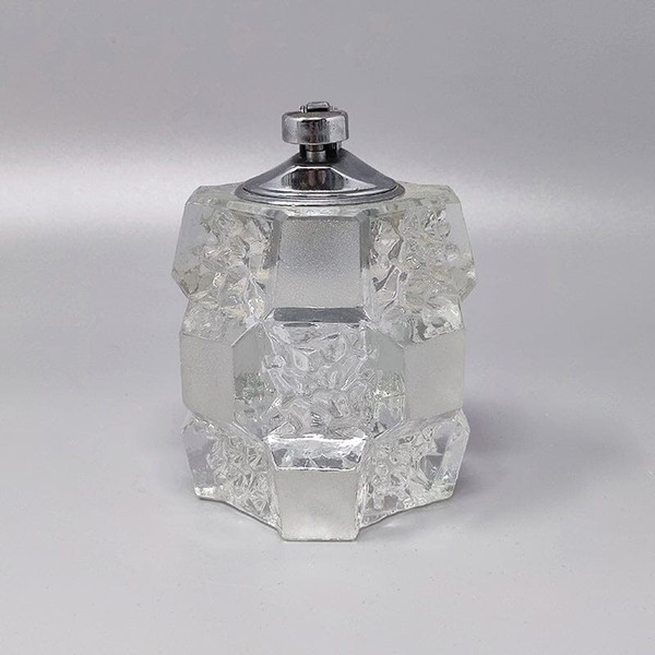 1960 Superb Murano glass table lighter by Antonio Imperatore. Made in Italy