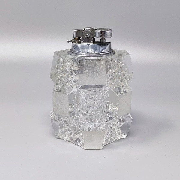 1960 Superb Murano glass table lighter by Antonio Imperatore. Made in Italy