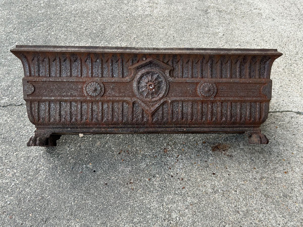 Important Pair Of 19th Century Cast Iron Claw Foot Planters - L 100 Cm