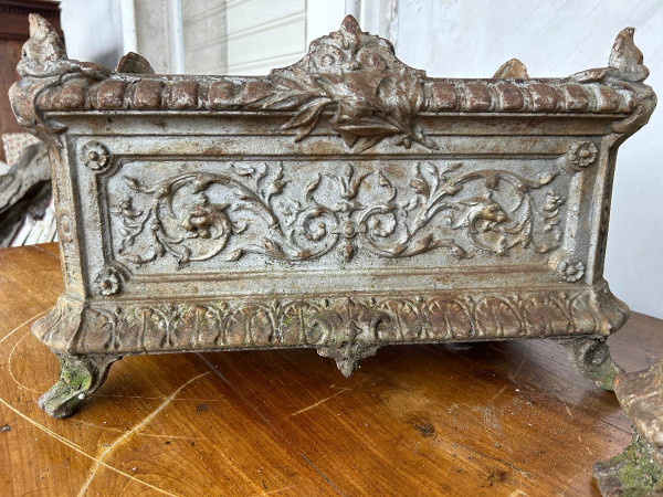 Pair Of Late 19th Century Cast Iron Planters