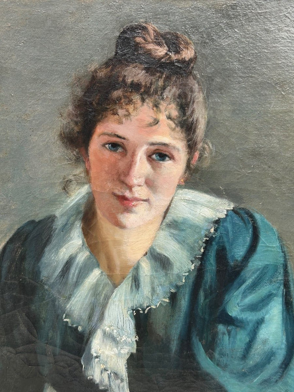 Portrait Of Young Woman Around 1890 - 1900