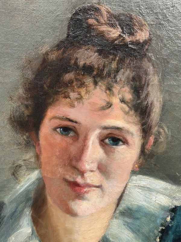 Portrait Of Young Woman Around 1890 - 1900