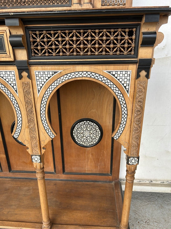 Atelier De Giuseppe Parvis - Large Console And Its Mirror Egypt About 1880