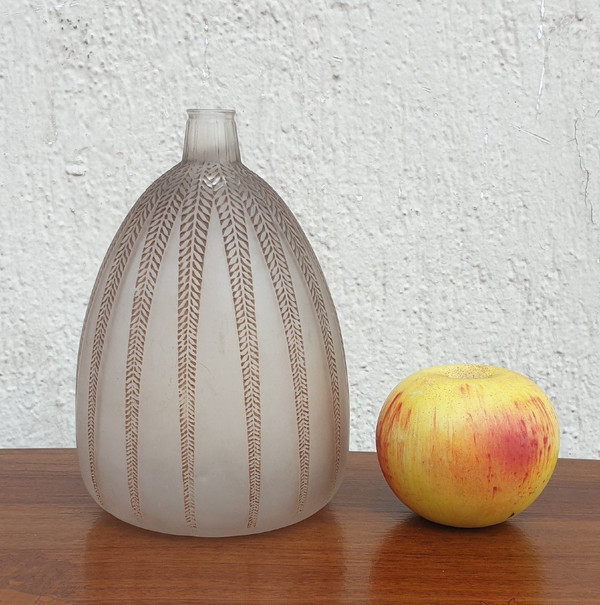 R Lalique, Mimosa-Vase, Jugendstil, 20. Jahrhundert