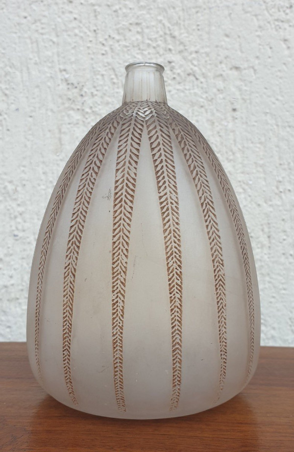 R Lalique, Mimosa-Vase, Jugendstil, 20. Jahrhundert