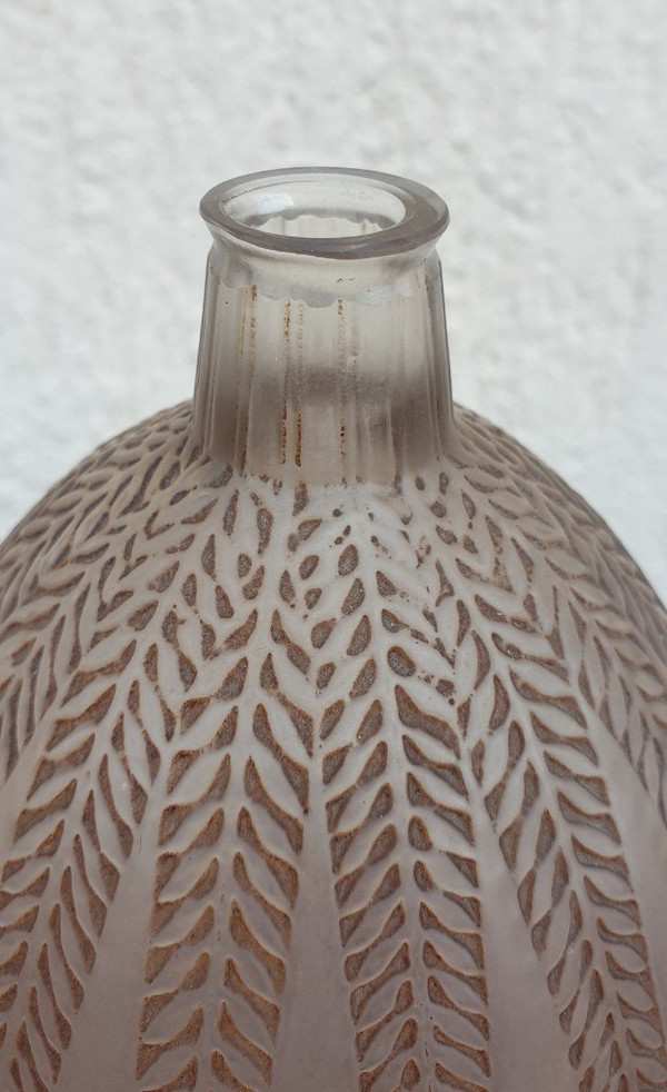 R Lalique, Mimosa-Vase, Jugendstil, 20. Jahrhundert