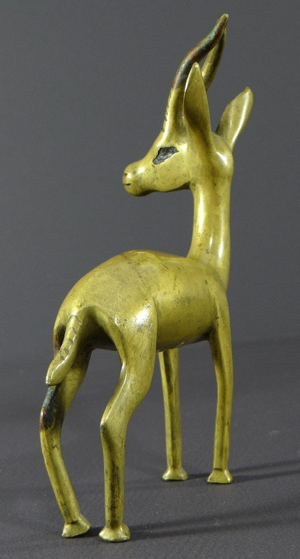 South East Asia, First Third of the 20th Century, Bronze Deer Statuette.