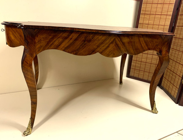 Middle Table In Cube Marquetry Napoleon III Period