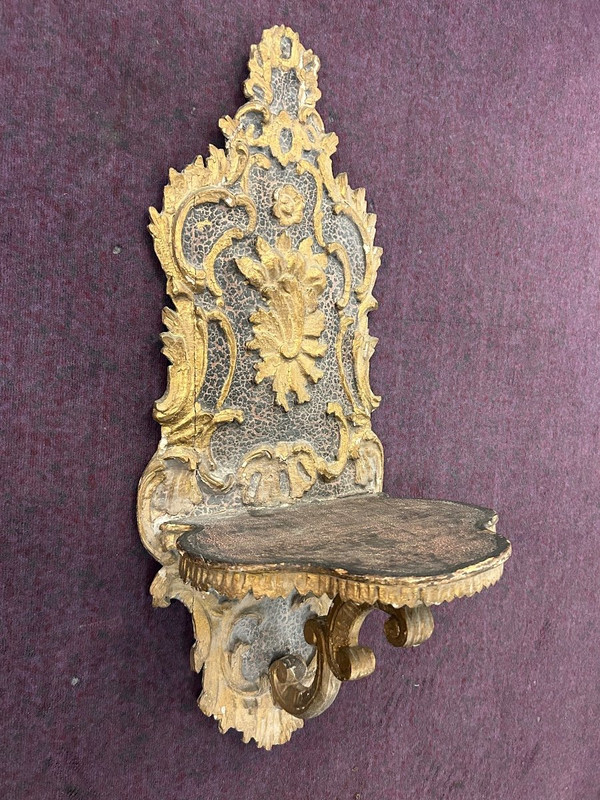 Kavukluk - Porte Turban Turquie Ottomane Bois Sculpté Et Doré D’époque XVIIIème