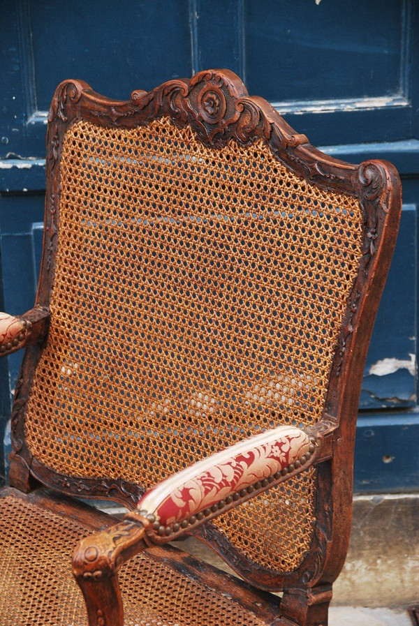 Rare Fireside Armchair Regency Period 18th Century