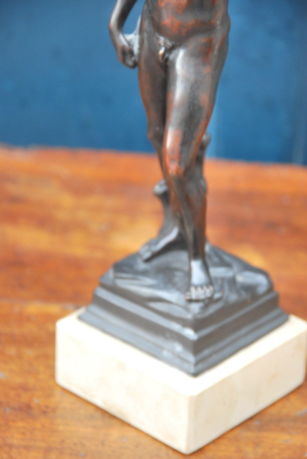 David, Sculpture En Bronze d'Après l'Antique, XIXe siècle