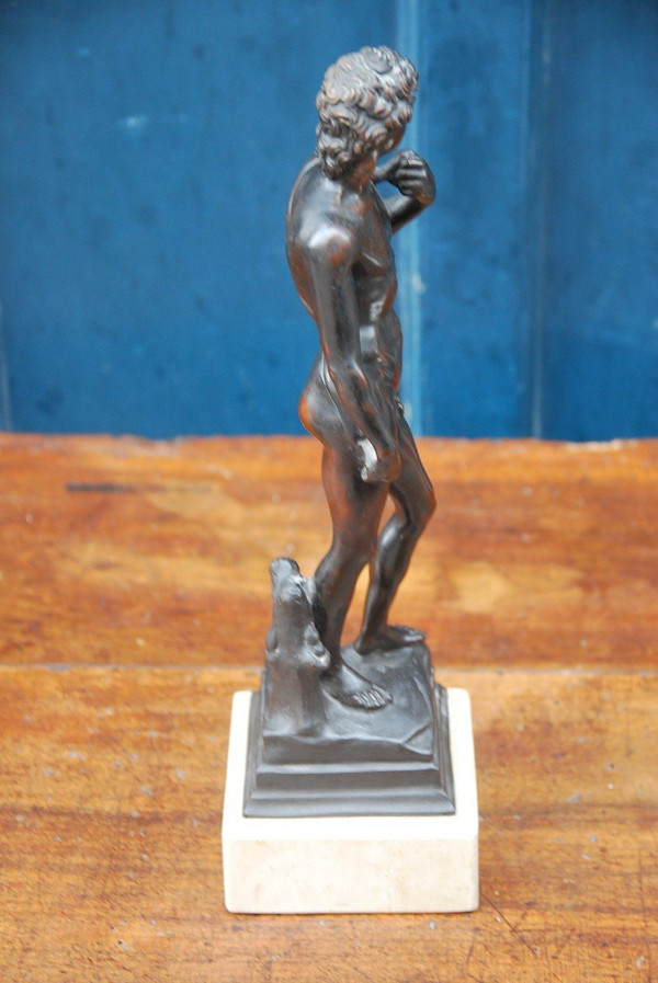 David, Sculpture En Bronze d'Après l'Antique, XIXe siècle