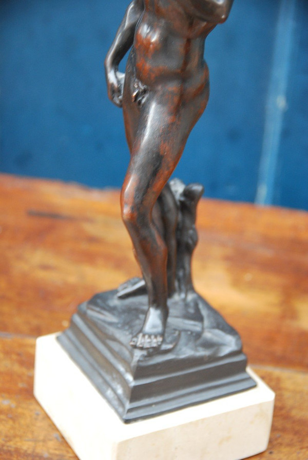 David, Sculpture En Bronze d'Après l'Antique, XIXe siècle