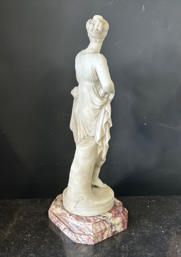 Antonio Canova (1757- 1822) Nach - Die Tänzerin - Italien - Skulptur Aus Alabaster 19.