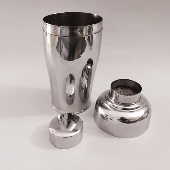 ALFRA cocktail shaker from the 1960s by Carlo Alessi in stainless steel. Italy