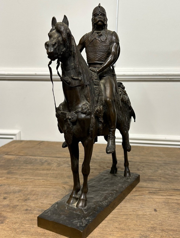 Emmanuel Frémiet (1824-1910) Le Chef Gaulois Bronze XIXéme Siècle- Fremiet