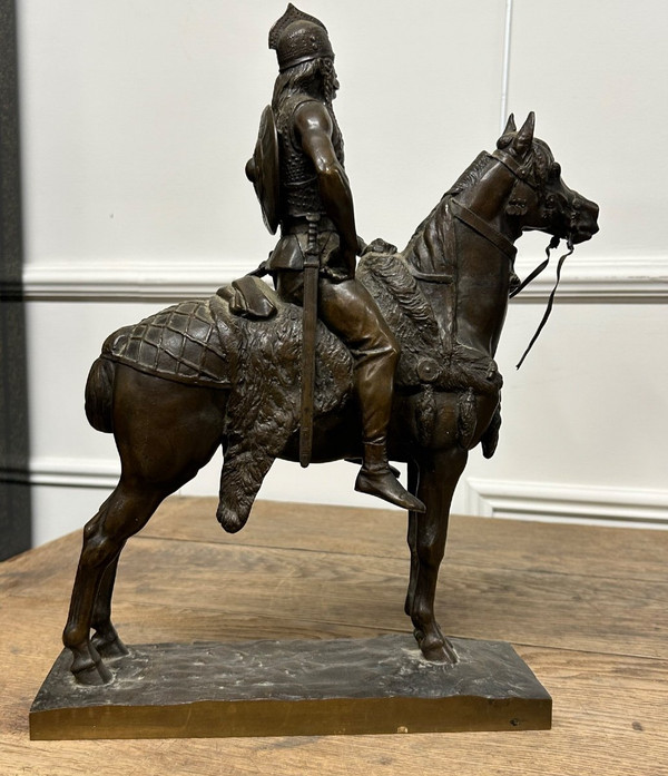 Emmanuel Frémiet (1824-1910) Le Chef Gaulois Bronze XIXéme Siècle- Fremiet