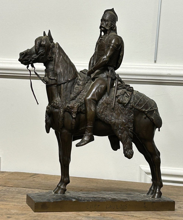 Emmanuel Frémiet (1824-1910) Le Chef Gaulois Bronze XIXéme Siècle- Fremiet