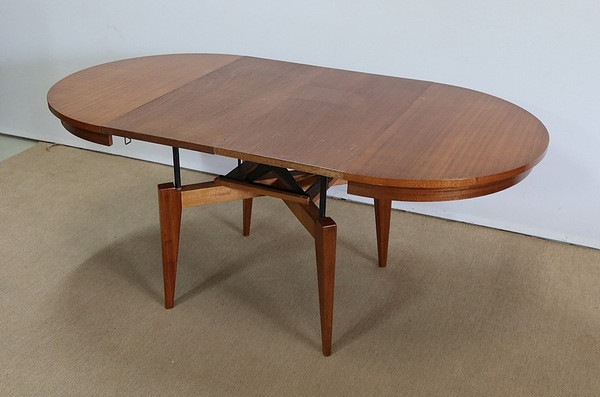 Table « monte et baisse » en Acajou – Années 1970