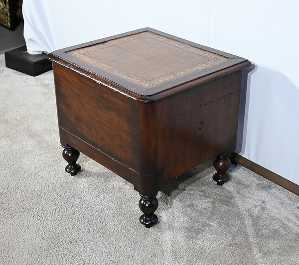 Victorian Commode Chair in Solid Mahogany, England – 2nd part 19th century