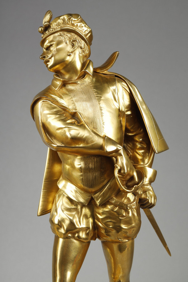 Due sculture in bronzo di Auguste Louis Lalouette (1826-1883) rappresentanti I Duellanti