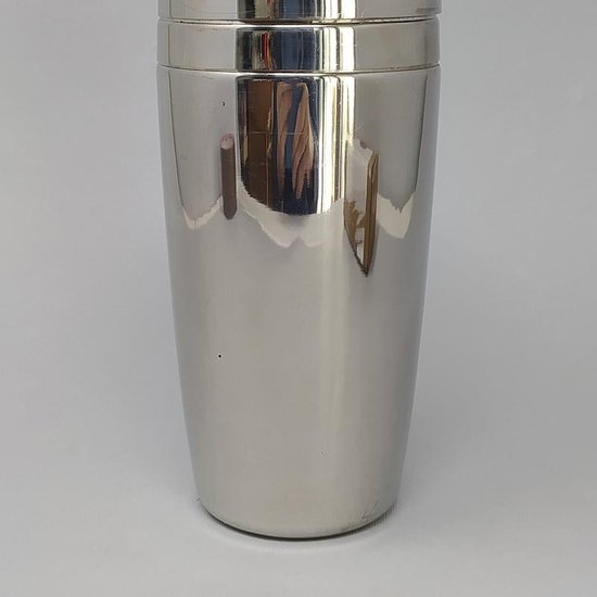 MEPRA Space Age Cocktail Shaker from the 1960s in stainless steel. Made in italy