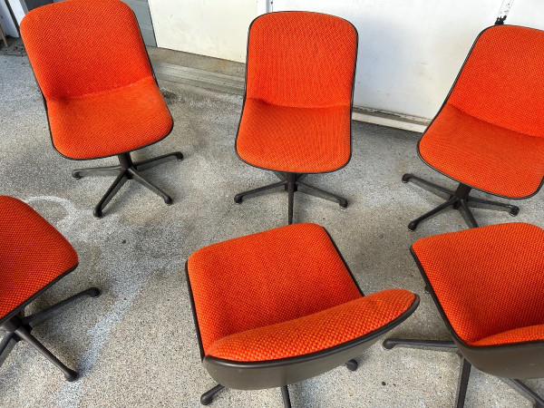 Charles Pollock (1902-1988) Series Of Six Chairs Comforto edition About 1970