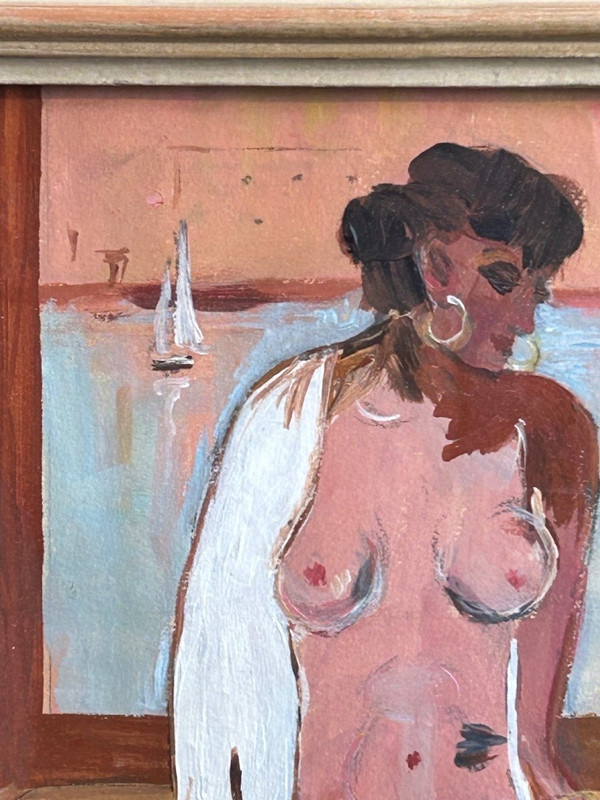 Femme Nue - Gouache On Paper About 1920 - 30