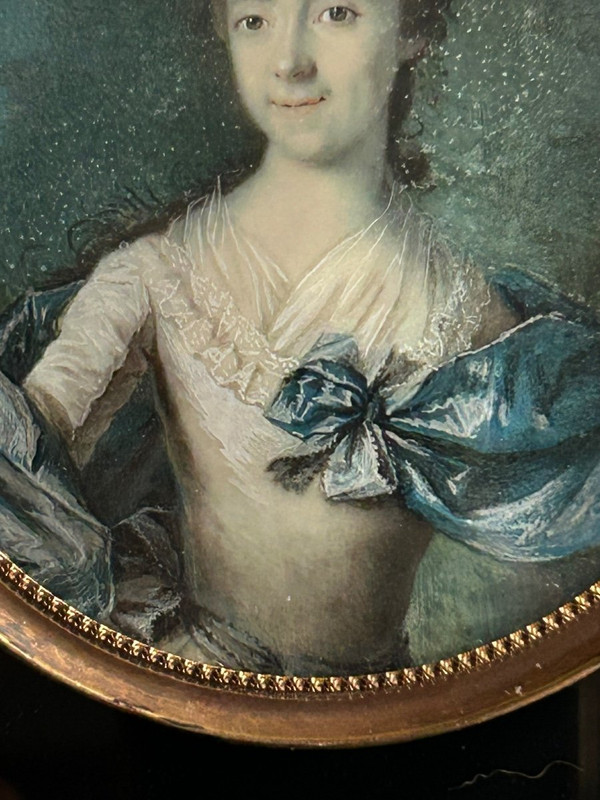 Miniature - 18th Century Portrait Of A Woman