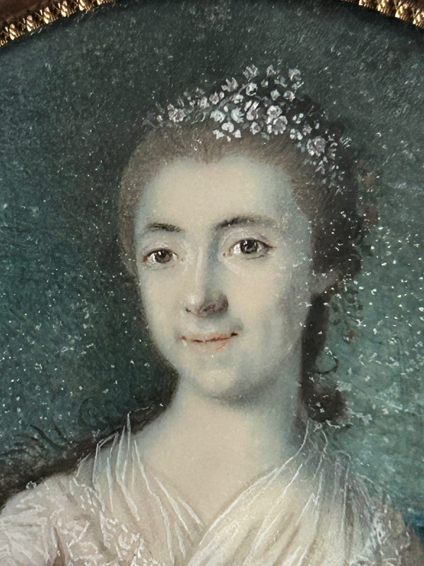 Miniature - 18th Century Portrait Of A Woman