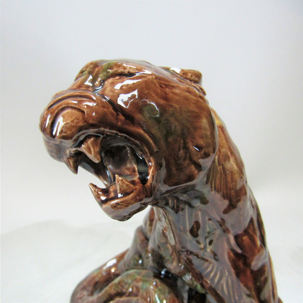 Brüllender Tiger (ca. 1940) von Thierry Van Ryswyck – (1911-1958)