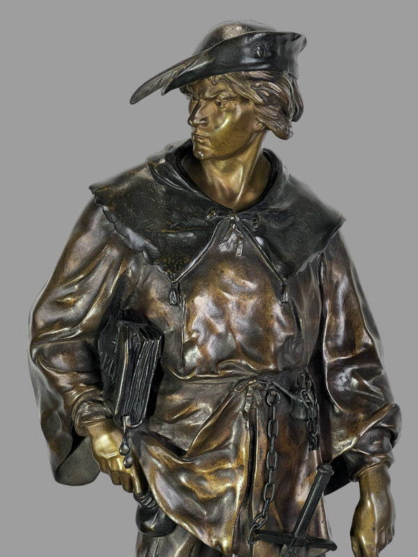 BRONZESTATUE AUS DEM 19. JAHRHUNDERT, UNTERZEICHNET „EMILE-LOUS PICAULT 1833-1915“ (ESCHOLIER)