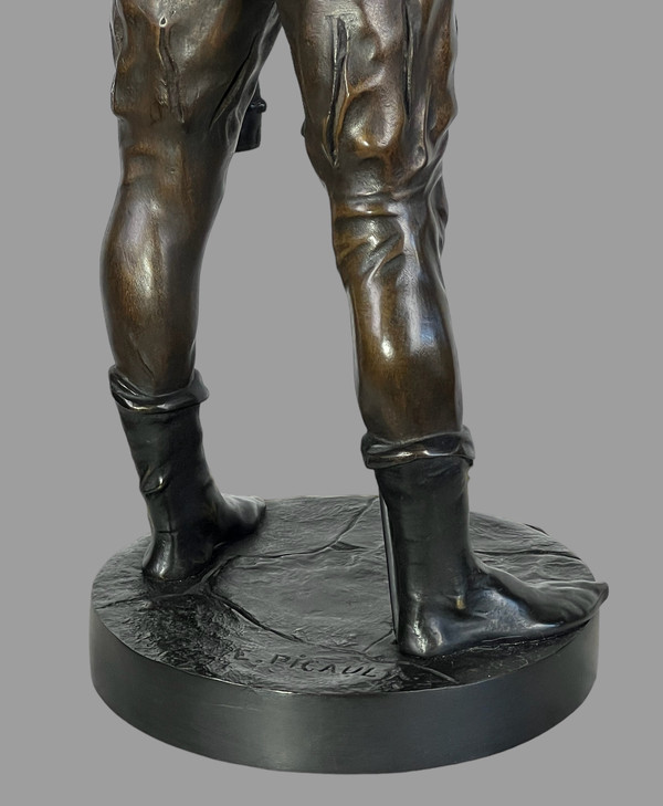 BRONZESTATUE AUS DEM 19. JAHRHUNDERT, UNTERZEICHNET „EMILE-LOUS PICAULT 1833-1915“ (ESCHOLIER)