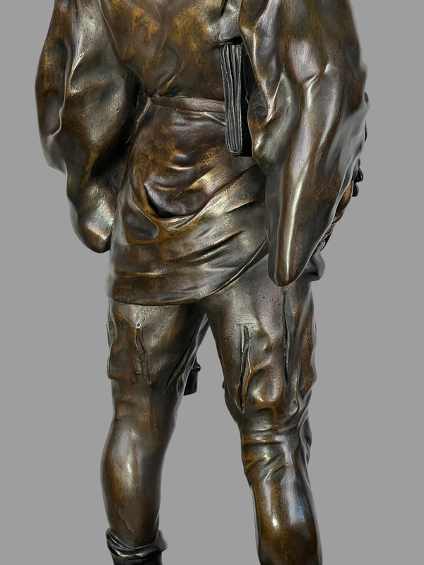 BRONZESTATUE AUS DEM 19. JAHRHUNDERT, UNTERZEICHNET „EMILE-LOUS PICAULT 1833-1915“ (ESCHOLIER)