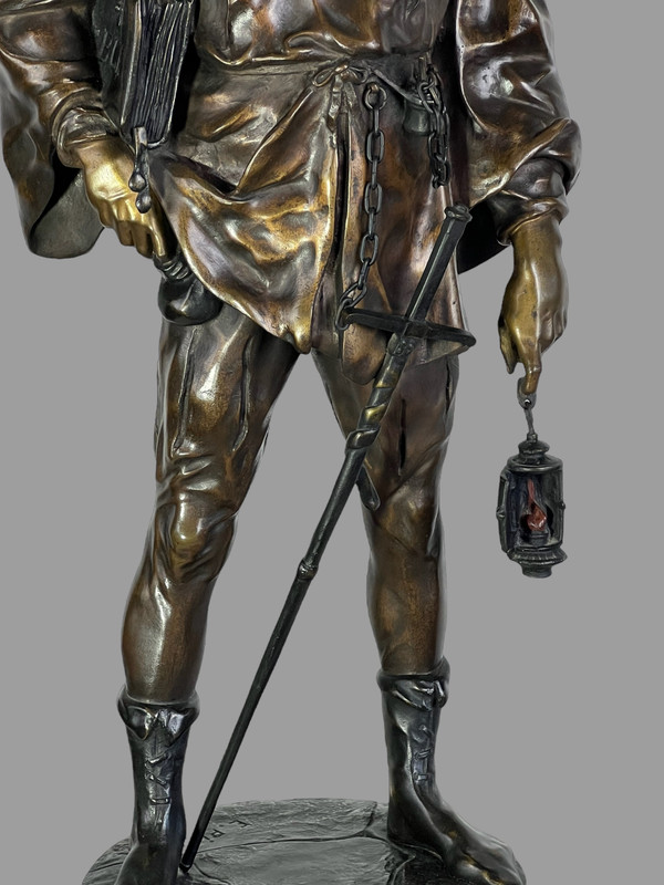 BRONZESTATUE AUS DEM 19. JAHRHUNDERT, UNTERZEICHNET „EMILE-LOUS PICAULT 1833-1915“ (ESCHOLIER)