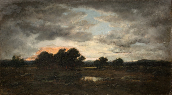 Twilight, oil on canvas by Narcisse-Virgile Diaz de la Pena (1807 - 1876)