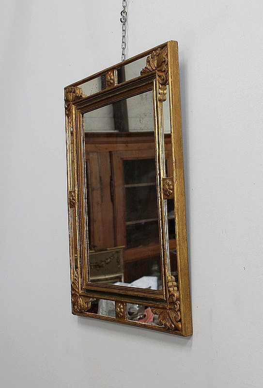 Rectangular Mirror with Parecloses – Early 20th Century