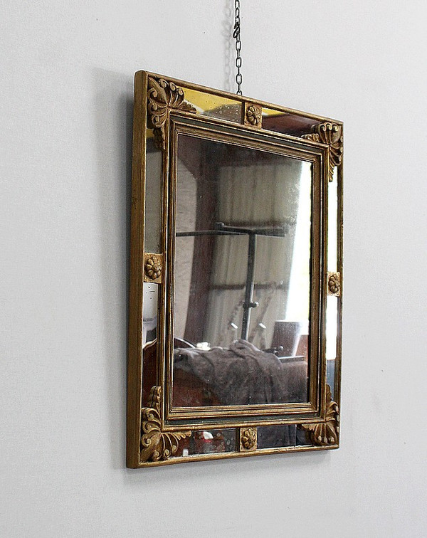 Rectangular Mirror with Parecloses – Early 20th Century