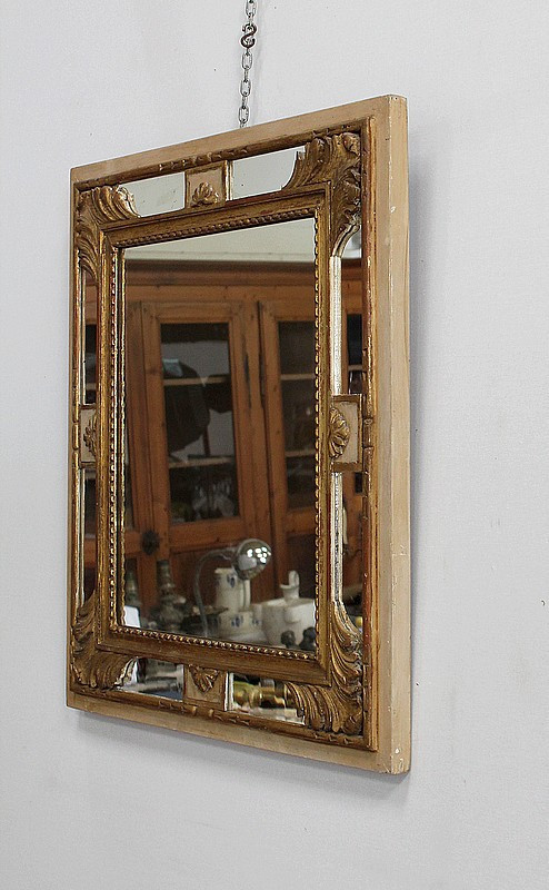 Rectangular Mirror with Parecloses – Early 20th Century