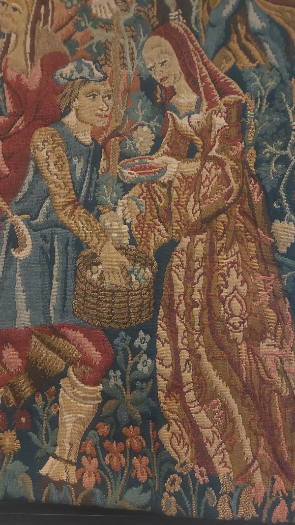 Aubusson tapestry by master weaver Jean Laurent