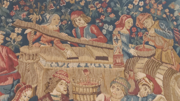 Aubusson tapestry by master weaver Jean Laurent