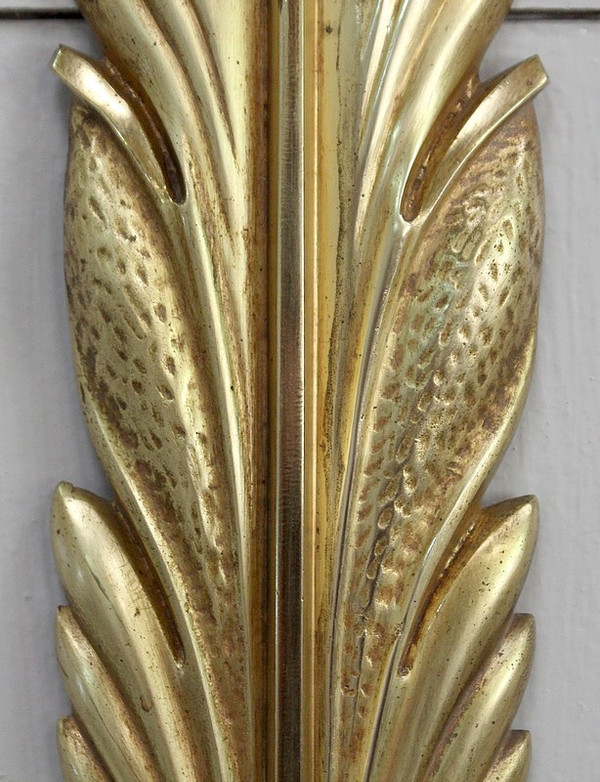 Coppia di applique in bronzo dorato - 1950