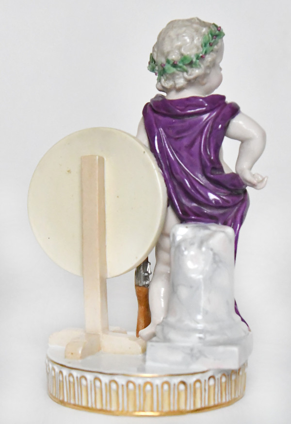 Statuette en porcelaine de Meissen représentant un Putti chasseur, Modèle G54