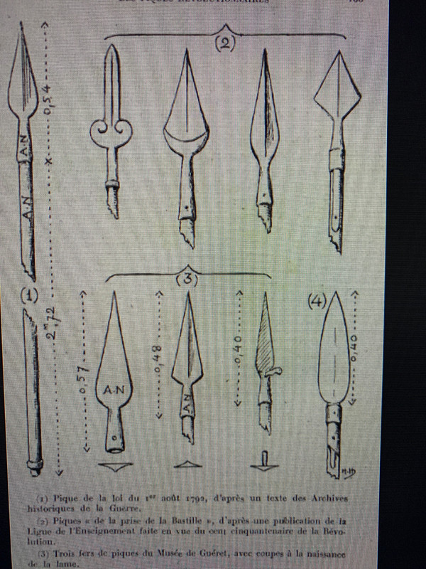 Fer De Lance 18 Ime Pique Révolutionnaire Française ou de cavalerie