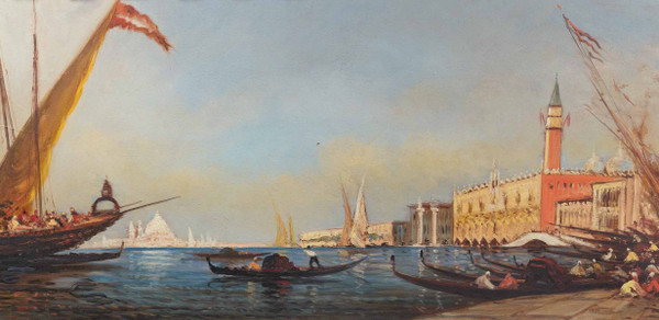 A view of Venice framed at the end of the 19th century