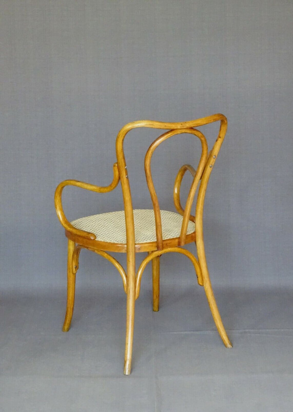 Poltrona Fischel di Vienna in legno curvato N°98 - 1910 - no Thonet -