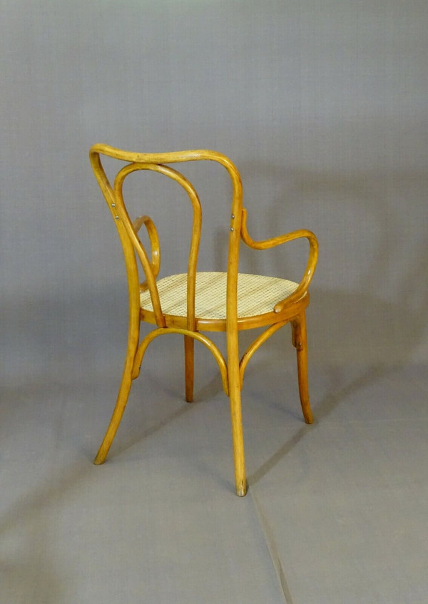 Poltrona Fischel di Vienna in legno curvato N°98 - 1910 - no Thonet -