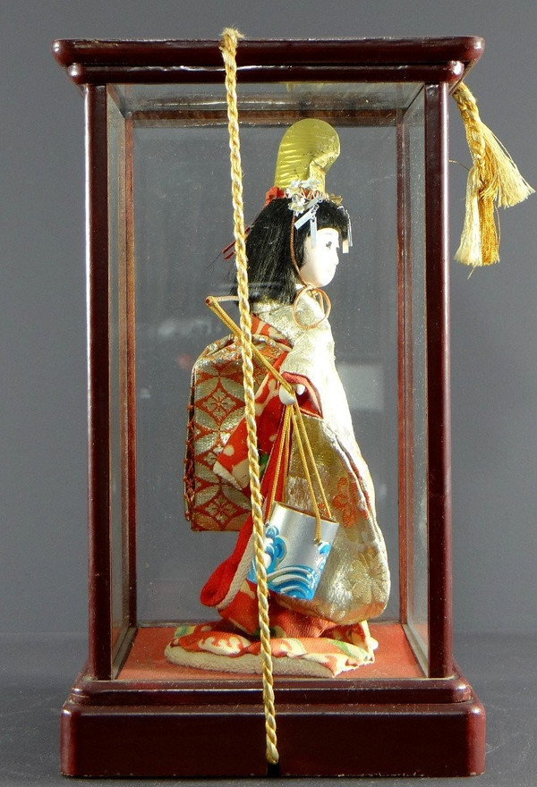 Japan, 1930s, Traditional "Ningyo" Girl Water Carrier Doll.