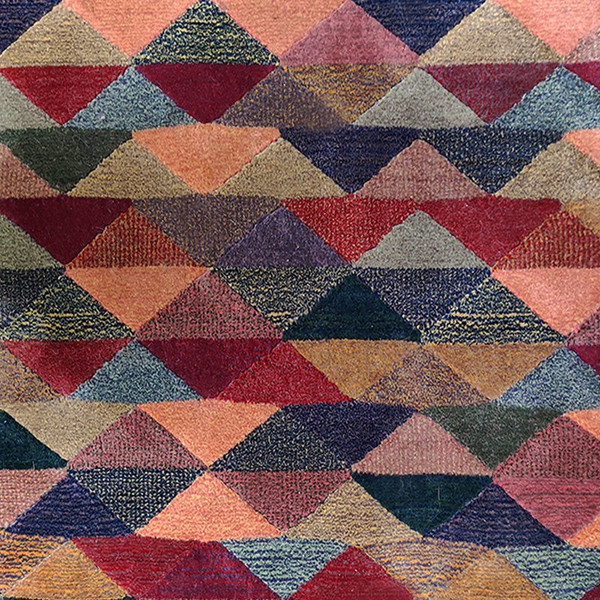 1980s Gorgeous Woolen Rug by Missoni for T&J Vestor Called "Luxor". Made in Italy