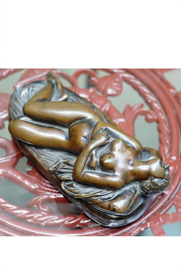 James PRADIER Bronze "Jeune femme en sommeil" (Young sleeping woman)